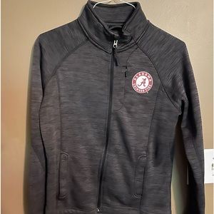 Alabama full zip jacket with Crimson Tide on lower back